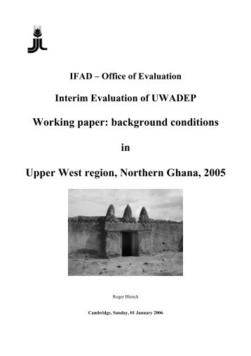 Working paper: background conditions in Upper ... - Roger Blench