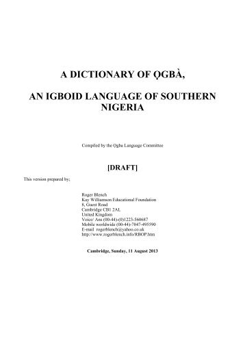 Ogba Dictionary.pdf - Roger Blench