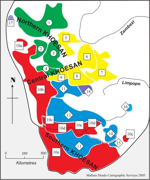 Khoesan language map.pdf - Roger Blench