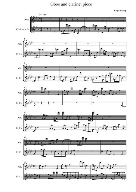 Oboe and clarinet duo score.pdf - Roger Blench