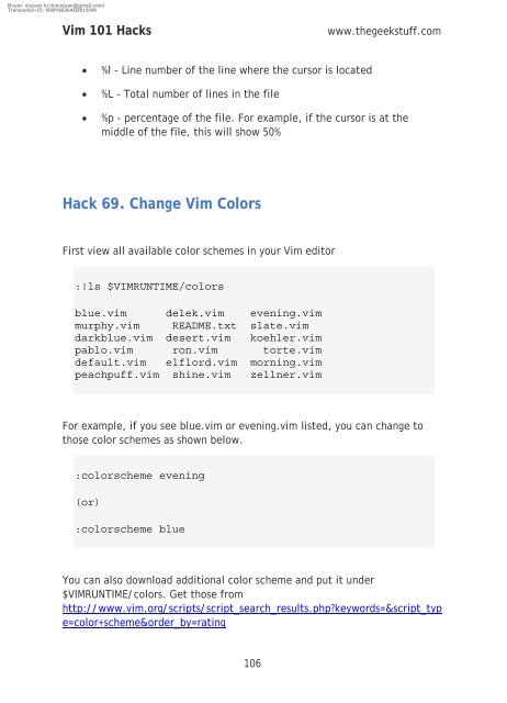 vim 101 hacks