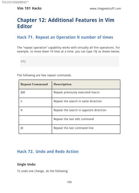 vim 101 hacks