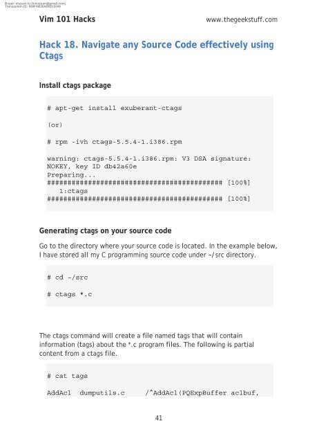 vim 101 hacks