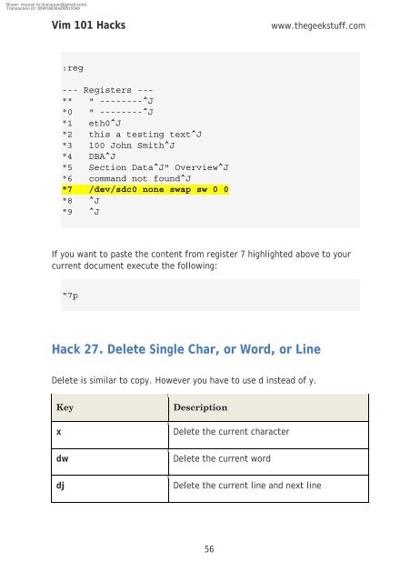 vim 101 hacks