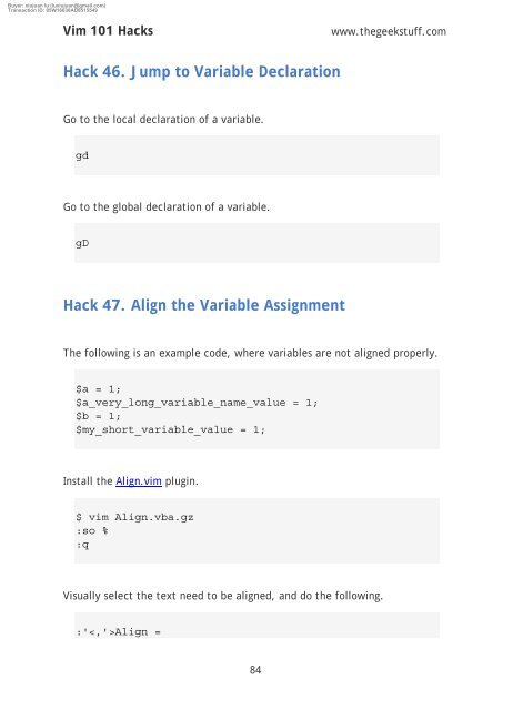 vim 101 hacks