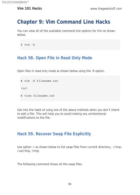 vim 101 hacks