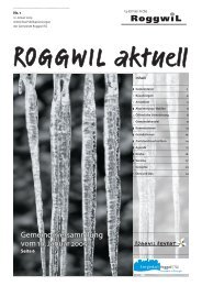 Gemeindeversammlung vom 19. Januar 2009 - Gemeinde Roggwil