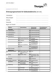 Entsorgungsnachweis für Gebäudeabbrüche - Gemeinde Roggwil