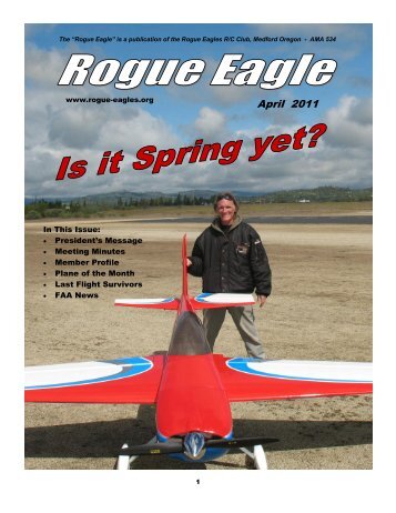 April 2011 - The Rogue Eagles R/C Airplane Club