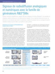 Signaux de radiodiffusion analogiques et ... - Rohde & Schwarz