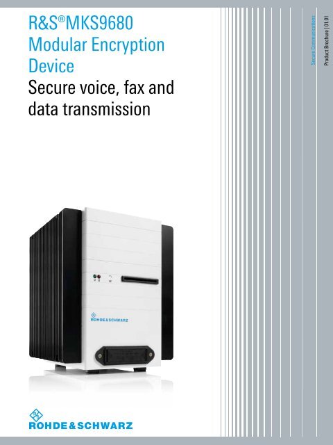 R&S MKS9680 Modular Encryption Device - Rohde & Schwarz