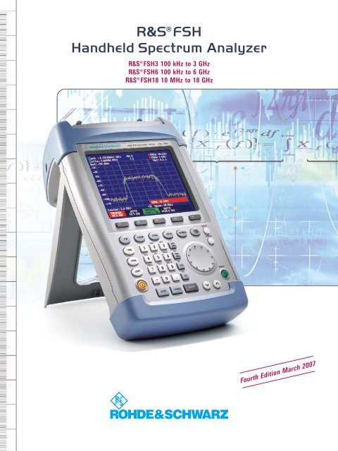 R&S FSH Handheld Spectrum Analyzer - Rohde & Schwarz