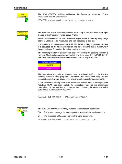 Operating Manual EMI TEST RECEIVER ESIB7 - Rohde & Schwarz