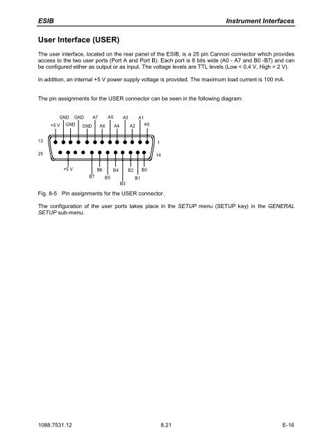 Operating Manual EMI TEST RECEIVER ESIB7 - Rohde & Schwarz