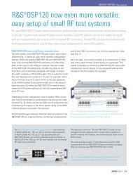 R&SÂ®OSP120 now even more versatile - Rohde & Schwarz ...