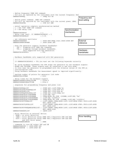 Controlling External Generators and Power ... - Rohde & Schwarz