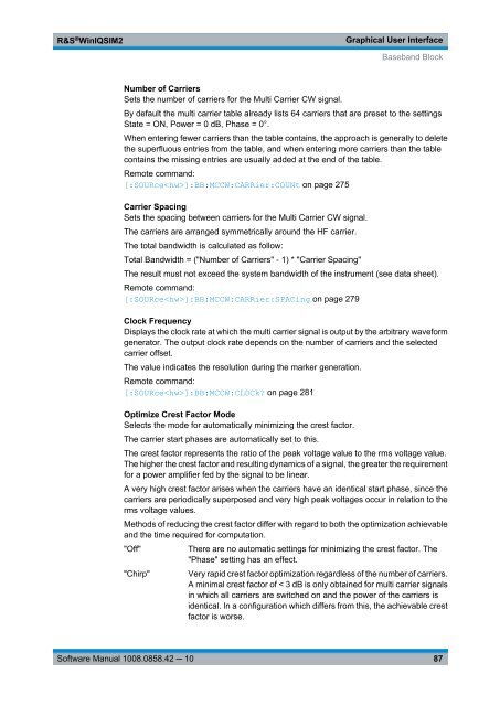 R&S WinIQSIM2 Software Manual - Rohde & Schwarz