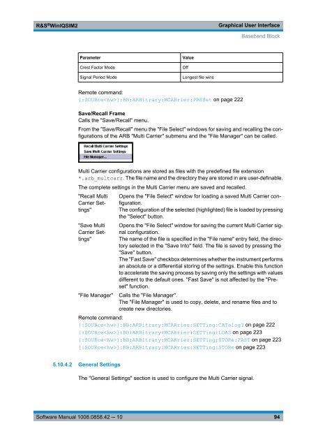 R&S WinIQSIM2 Software Manual - Rohde & Schwarz