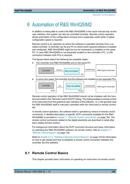 R&S WinIQSIM2 Software Manual - Rohde & Schwarz