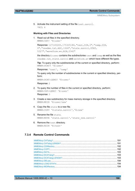 R&S WinIQSIM2 Software Manual - Rohde & Schwarz