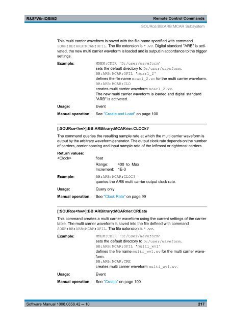 R&S WinIQSIM2 Software Manual - Rohde & Schwarz