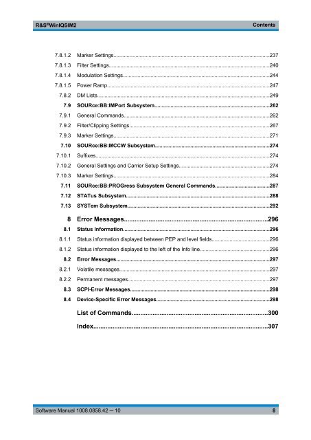 R&S WinIQSIM2 Software Manual - Rohde & Schwarz