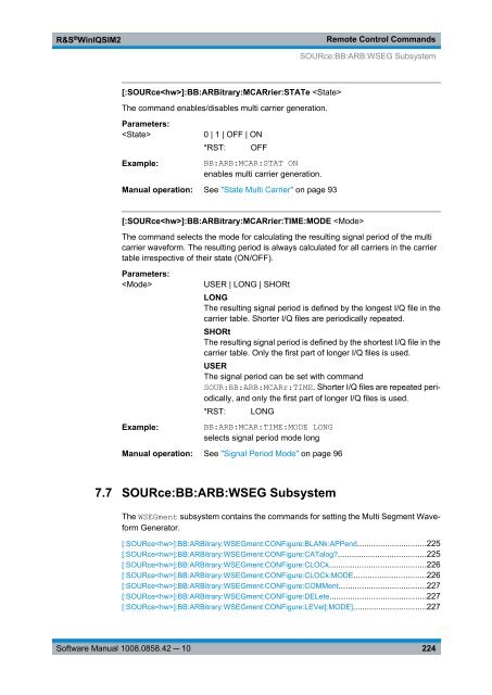 R&S WinIQSIM2 Software Manual - Rohde & Schwarz