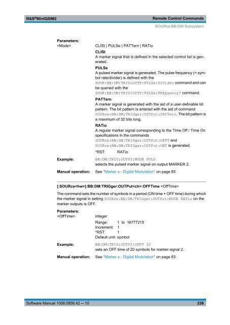 R&S WinIQSIM2 Software Manual - Rohde & Schwarz