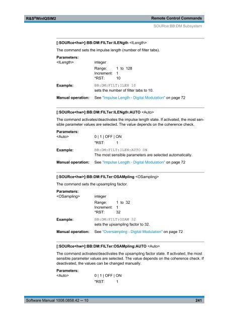 R&S WinIQSIM2 Software Manual - Rohde & Schwarz