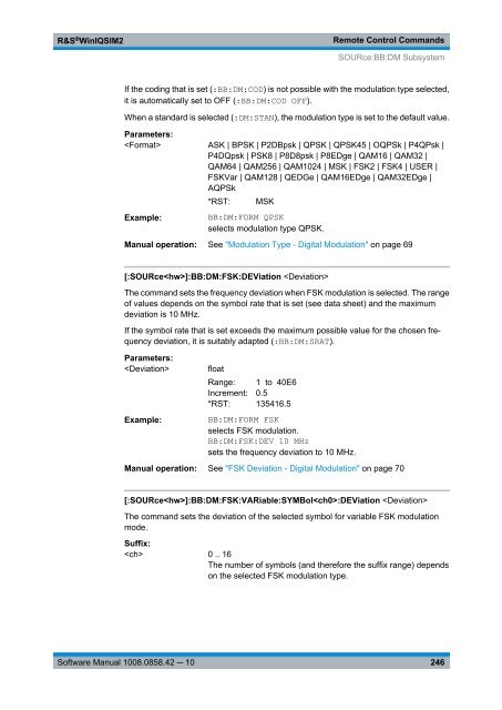 R&S WinIQSIM2 Software Manual - Rohde & Schwarz