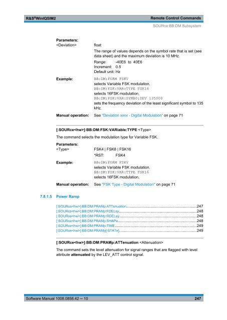 R&S WinIQSIM2 Software Manual - Rohde & Schwarz