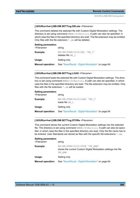 R&S WinIQSIM2 Software Manual - Rohde & Schwarz