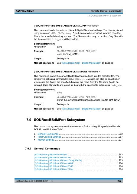 R&S WinIQSIM2 Software Manual - Rohde & Schwarz