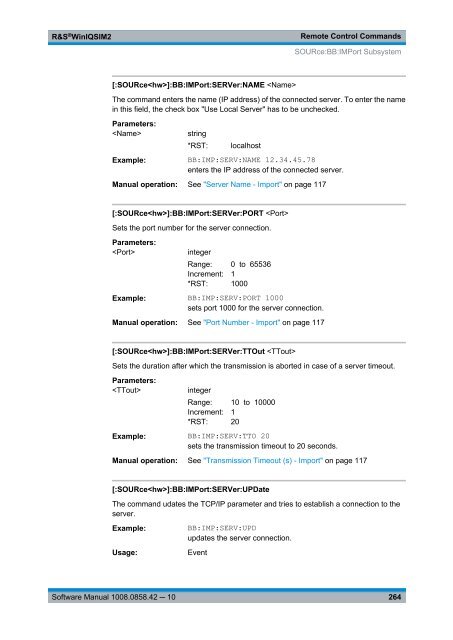 R&S WinIQSIM2 Software Manual - Rohde & Schwarz