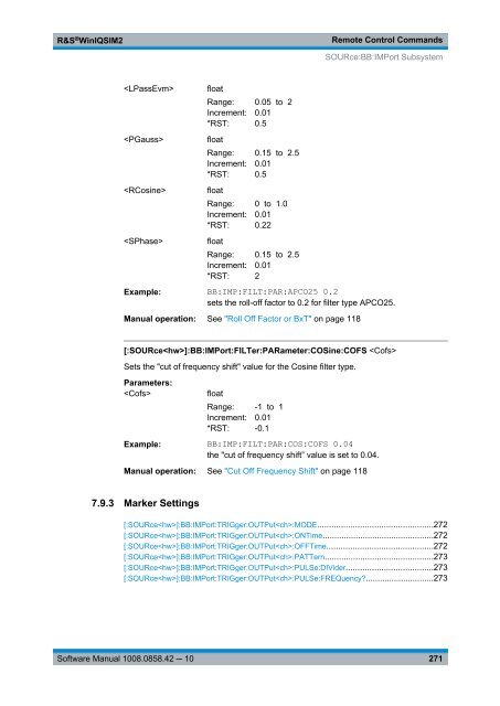 R&S WinIQSIM2 Software Manual - Rohde & Schwarz