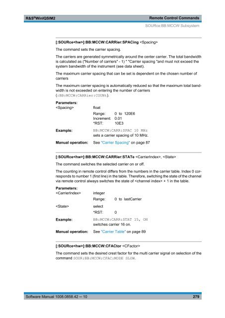 R&S WinIQSIM2 Software Manual - Rohde & Schwarz