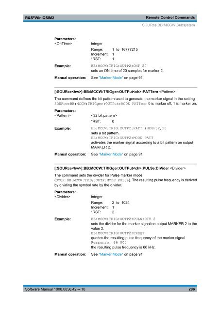 R&S WinIQSIM2 Software Manual - Rohde & Schwarz