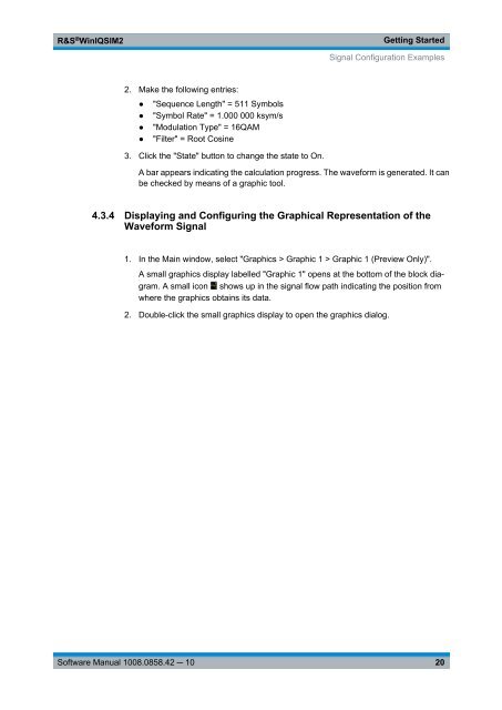 R&S WinIQSIM2 Software Manual - Rohde & Schwarz