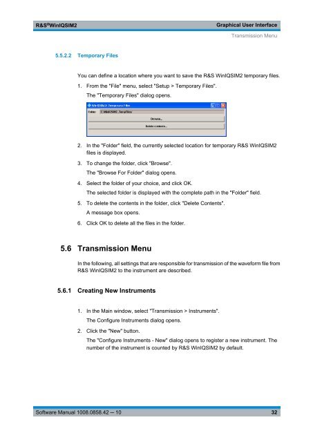 R&S WinIQSIM2 Software Manual - Rohde & Schwarz