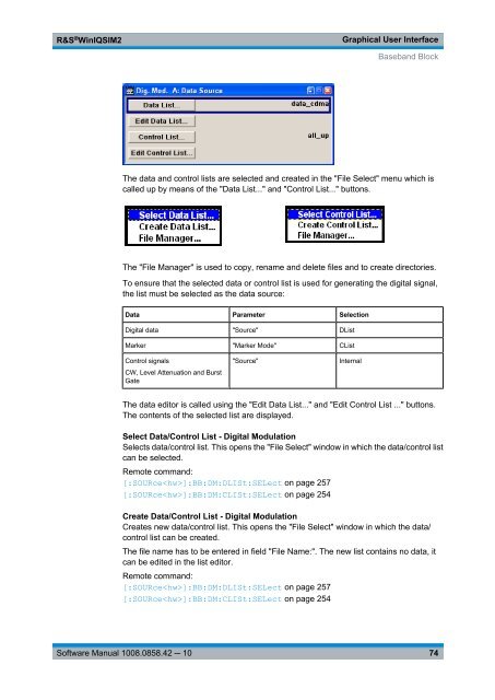 R&S WinIQSIM2 Software Manual - Rohde & Schwarz