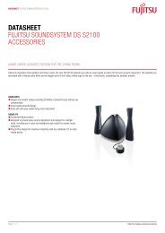 Datasheet Fujitsu sOuNDsYstEM Ds s2100 AccEssOriEs