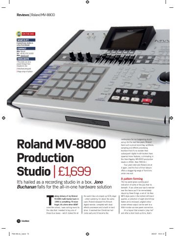 FutureMusic review the MV-8800.pdf - Roland UK