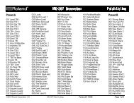 Jv 1080 Patch Listing Roland