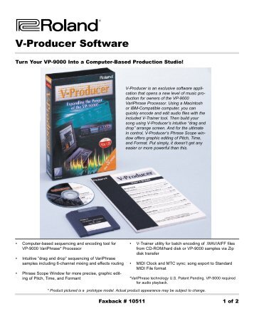 V-Producer Info (PDF) - Roland UK