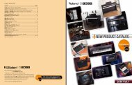 NEW PRODUCT CATALOG - Roland UK