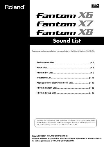 Fantom-X678 SList e - Roland