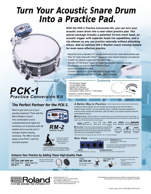 RT-Series Brochure - Roland