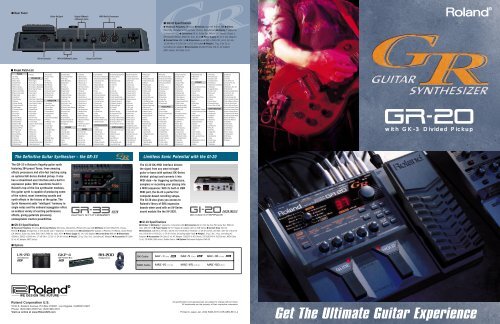 GR-20 Brochure (PDF) - Roland