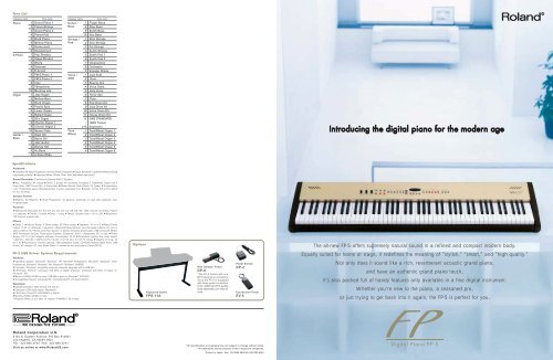 FP-5 Brochure - Roland
