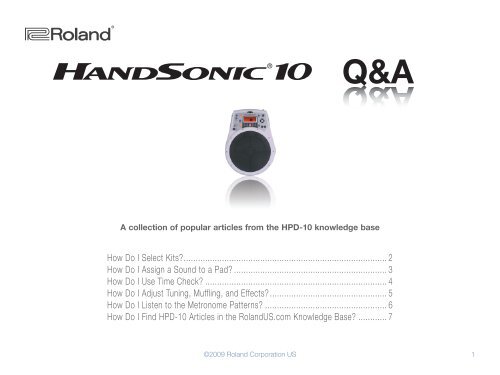 Roland HPD-10 Q&A - Roland UK
